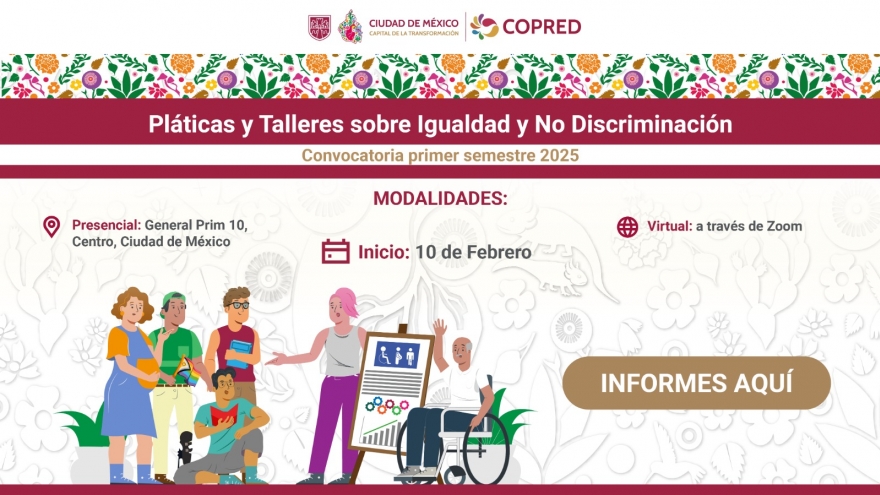 Convocatoria a las Pláticas y Talleres del Copred